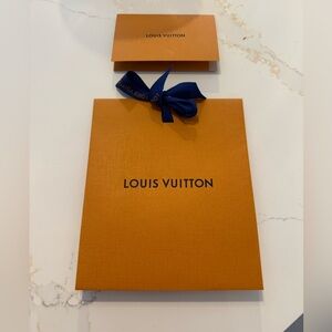 LOUIS VUITTON GIFT BAG WITH RECEIPT ENVELOPE